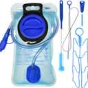 1.5L/2L/2.5L/3L Hydration Bladder, Large Opening Water Storage Bladder Bag, for Cycling Hiking Camping (1 Pack 1.5L + 1 Set Bladder Cleaning Kit)