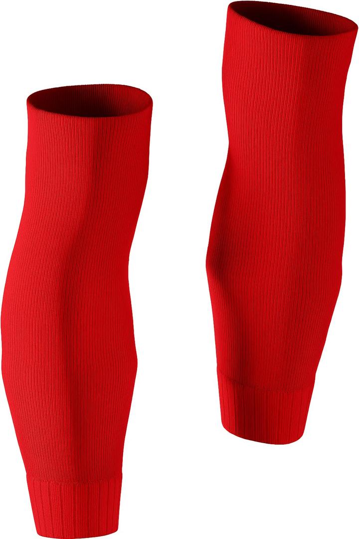 Tekkerz leg sleeve over variations compatible with grip socks for soccer, football, hockey, rugby athletic socks