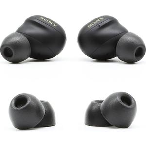 Comply Memory Foam Replacement Earbud Tips for Sony True Wireless Earbuds | Ultimate Comfort, Secure Fit, Superior Noise Isolation | Anti Slip, Prevent from Falling Out | Black, Medium (3 Pairs)