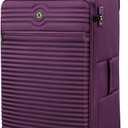 It Luggage Circulator 32" Softside Checked 8 Wheel Expandable Spinner, Italian Plum