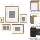 Kate and Laurel Adlynn Traditional Picture Frame Set, Set of 5, Varying Sizes, Vintage Gold, Classic Wall Frame Set Collection with Hanging Template for Gallery Wall Picture Frame Display, 5 Piece