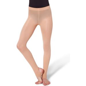 Capezio Girls Capezio Ultra Soft Self Knit Waistband Stirrup Tight - Girls (8-12, Shortbread)