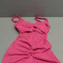 YEOREO One Piece Workout Jumpsuits for Women Backless Tummy Control Sleeveless Jumpsuits Lizvette V Back Scrunch Yoga Romper (Large, Rose Red)