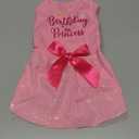 Dog Birthday Dress Dog Dress with Bowknot Tulle Birthday Princess Pet Clothes for  Medium Dogs Girls Boys Cats Outfit Apparel, Medium