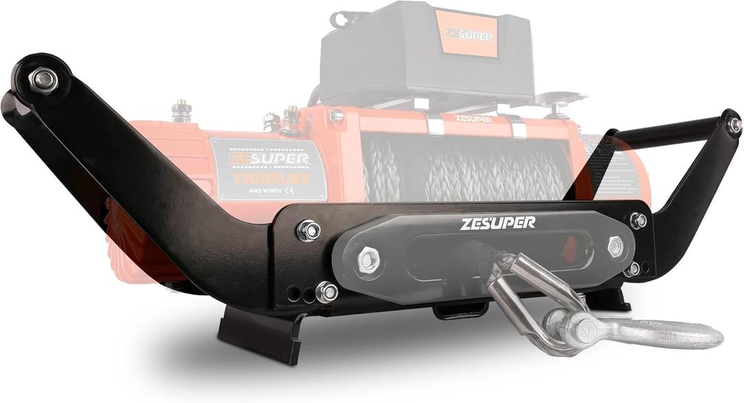 ZESUPER Cradle Winch Mounting Plate for Recovery Winches 8000 lb-13000 lb Hitch Mount Winch Plate Winch Mount Recovery Winches