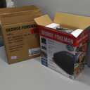 George Foreman 4-Serving Removable Plate Electric Grill and Panini Press, George Tough Non-Stick Coating, Drip Tray Catches Grease, Black