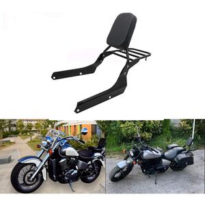 New Backrest Sissy Bar Luggage Rack Pad Compatible with/Replacement for Honda VT750 Shadow Spirit 2007-2014 Honda VT750C2B Shadow Phantom 2010-2017 (Deep Black)