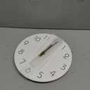 Mosewa Wall Clock 10 Inch Silent Non Ticking Battery Operated White Modern Office Simple Minimalist Decorative for Kitchen Home Bathroom Living Room
