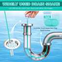 30 Pack 50 Inch Sink Snake Bulk Hair Drain Clog Remover Unbreakable Metal Drain Snake Hair Removal Tool Flexible & Long Unclogging Tool for Bathroom Sink Tub Shower