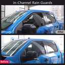 in-Channel Rain Guards for Chevy Silverado/GMC Sierra 1500 2014-2018 Double Cab, Side Window Deflectors, Window Visors for Silverado/Sierra 1500,for Silverado/Sierra Car Accessories