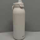 Ello Pop & Fill Stainless Steel Water Bottle with Quick Fill Technology, Double Walled Vacuum Insulated Metal, Leak Proof Locking Lid, Sip & Chug, BPA Free, Holiday Gift for Him Her, 22oz, 32oz, 40oz (Tonal Cream)