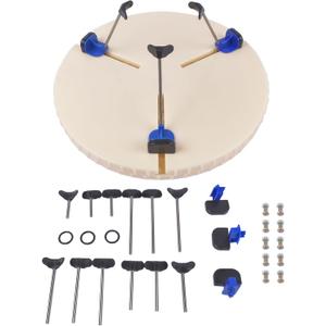 Pottery Machine Turntable Clamp, Portable Pottery Centering Tool, Adjustable Ceramic Art Repair Tool, Ceramic Pottery Trimming Turntable Tools Sculpting Clamp Repair Tools Mixizap