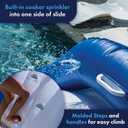 Wow Sports Cascade Inflatable Pool Slide - Blow Up Waterslide - Built-in Water Sprinkler - for Kids & Adults, One Size