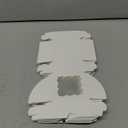 SLShePack 3x3x1.5Inches 50 Pcs Mini Bakery Boxes with Window for Homemade Soap,Cookies,Chocolate truffle,Chocolate Covered Strawberries (White)