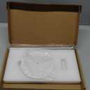 NearMoon Standing Paper Towel Holder, Kitchen Paper Towel Tissue Holder- for Bathroom Kitchen Countertop, Standard or Jumbo-Sized Roll Paper (with Marble Base, Brushed Nickel)