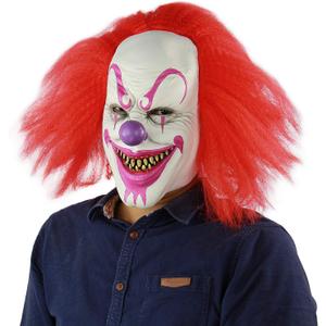 Scary and Sinister Halloween Clown Masks, Costume Cosplay Props, Adult Latex Clown MasksHorror,Devil