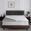 Ultra Firm Mattress Topper Queen Size, 3 Inch Extra Firm Mattress Pad for Pain Relief, High Density Support Bed Topper with Removable & Washable Cover, CertiPUR-US, No Smell