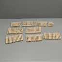 Clothes Pins Wood for Hanging Clothes,3.5 Inch100pcs Heavy Duty Wooden Clothespins,Clothes Pins for Craft,Wooden Clips for Pictures. | Rust Resistant