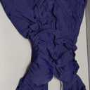 One Piece Swimdress for Women Tummy Control Swimsuits Swim Dress Skirt Ruffle Bathing Suits (Large, Navy Blue)