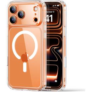 ESR for iPhone 17 Pro Max Case, Compatible with MagSafe, Shockproof Military-Grade Protection, Scratch-Resistant Back, Magnetic Phone Case for iPhone 17 Pro Max, Classic Hybrid Case, Clear