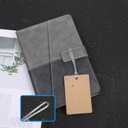 2 x 60 Pcs Clear Plastic Luggage Tag Loop Straps 5.9 Inch Tag Loops Transparent Name Tags Loop for Bag Tags ID Card Badge Holders