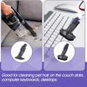 IX141 Vacuum Crevice Tool Brush Replacement Parts Compatible with Shark Pet Cordless Stick IX141 IZ462H IZ483H IZ363HT IZ361H IZ163H IZ362H Removable Two-in-one for D-Shaped Tool Brush Attachments