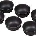 Purple Sand Mini Tea Tasting Cup Set of 6 - Kung Fu Tea Cup, Ceramic, Black