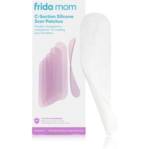Frida Mom CSection Silicone Strips, CSection Recovery Must Have Scar Patches, Reusable Medical Grade Treatment for Keloid Scars, Includes Case & Pouch