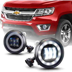 Tecoom LED Fog Lights Compatible with Chevy Colorado Silverado Camaro Tahoe/ Suburban Avalanche/ Ford Escape Mustang, Bumper Fog Lamps [Only Fit Model with 2 Same Fog light]