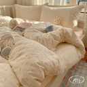 VM VOUGEMARKET Girl's Pink Flower Duvet Cover Twin,Romantic Lace Bedding Set with Zipper Ties Soft Lightiweght Washed Microfiber Comforter Cover for Teen Girls (Twin(68" x 86"))