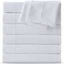 Maple&Stone Twin Flat Sheet 6 Pack,Premium Soft & Breathable,Brushed Microfiber Fabric,Anti-Shrinkage & Non-Fading,Bulk Flat Sheets Only Twin Size (White)Amazon's Choice