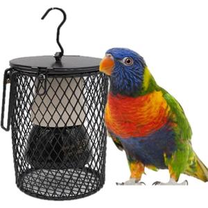 NC Reptile Heat Lamp,Ceramic Heat Lamp with Pet Anti-Scald lampshade,Ceramic Heat Emitter Pet Coop Heater Kit (Pet Coop Heater Kit+100W Heat Lamp)