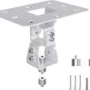 Mini Projector Ceiling Mount Stand Adjustable Wall Mount Hanger Bracket for Mini Projector with 2 Free Adapters, White PR14MINIW