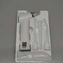 Upgraded Tonsil Stone Remover Tool - Rechargeable Tonsil Stone Vacuum with LED Light & 11-in-1 Probes, Instant Suction for Bad Breath Relief, Safe Silicone/Glass Tip for Tonsilloliths Removal (Off-white)