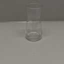 8 inch Clear Glass Flower Vases for Centerpiece Table Home Indoor Desk Decor,Ins Modern Boho Style Vase for Wedding Housewarming Gift (White)