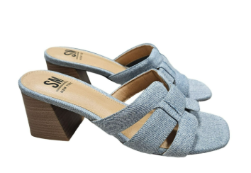 SM NEW YORK WOMEN'S SHOES BLUE 7.5 SIZE