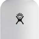 Hydro Flask Water Bottle - Insulated Stainless Steel - Wide Straw Lid, Non Spill, Leakproof in 40 Oz, White