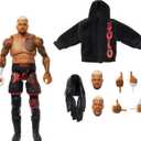Mattel WWE Ultimate Edition Action Figure & Accessories, 6-inch Solo Sikoa Collectible Set, Swappable Heads & Hands, 30 Articulation Points