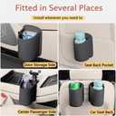 LECART 2 PCS Large Cup Holder for Car Door, Clip On Bottle Holder with Scratch Resistant Leather, Universal Fit Storage Organizer Accessories for Back Seat, Water Cup, Big Drinks, Beverages, Black