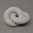 S-SNAIL-OO 2-link Wood Chain Link Decor, Hand Carved Boho Bead, Suitable for Bedroom, Living Room, Coffee Table Decor (White)