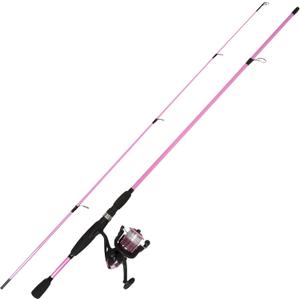 Fiberglass Fishing Pole - Strike Series 78-Inch Collapsible Rod and Spinning Reel Combo, EVA Handle, Pre-Spooled Reel, Fishing Gear for Catching Walleye, Bass, Trout, and More by Wakeman