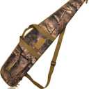 AUMTISC Soft Rifle Gun Case, 41/45/49 Inch Shotgun Carrying Bag for Scoped Rifles with Adjustable Shoulder Sling (52"-Fits Rifle Up To 49", Tan)