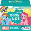 Pampers Training Pants - Easy Ups Girls & Boys - Size 3T-4T, 124 Count, My Little Pony Potty Underwear (Packaging May Vary)
