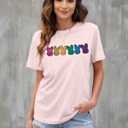 Mommy and Me Easter Outfits Mama and Me Bunny Matching Shirts Cute Peeps Graphic Tee Matching Family Easter Outfits Pink