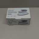 Travel Iron Mini with Steam for Clothes with Dual Voltage, Portable Mini Ironing Machine with Non-Stick Soleplate, Small Iron for Sewing, Quilting and Handcraft (Celadon)