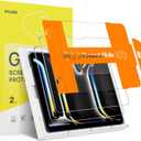 SPARIN 2 Pack Screen Protector for iPad Pro 11 inch M5 2025/M4 2024 (6th/5th Generation), 9H Hardness Tempered Glass with Easy Application Tray, Face ID & Apple Pencil Compatible and Case Friendly