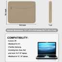 14 inch Laptop Case, Shockproof Protective Laptop Cover Briefcase Carrying Computer Bag with Accessory Pocket Portable Computer Sleeve for 14" MacBook, HP, Dell, Lenovo, Acer, Khaki