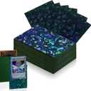 100 Count Green Card Sleeves for Trading Cards, Perfect Fit Shiny MTG Card Sleeves, Holographic Card Sleeve Fit for Magic, Photocard, TCG, Baseball/Sports Cards, Yugioh Card, Game Card 66 * 91 mm