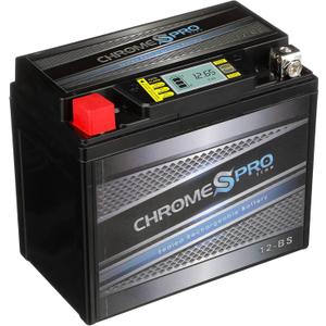 Chrome S Pro 12-BS Maintenance-Free 12V 11Ah Battery Replacement for ATV, Motorcycle, Jet Skis, Scooter, UTV, and More - Nut and Bolt (T3) Terminal