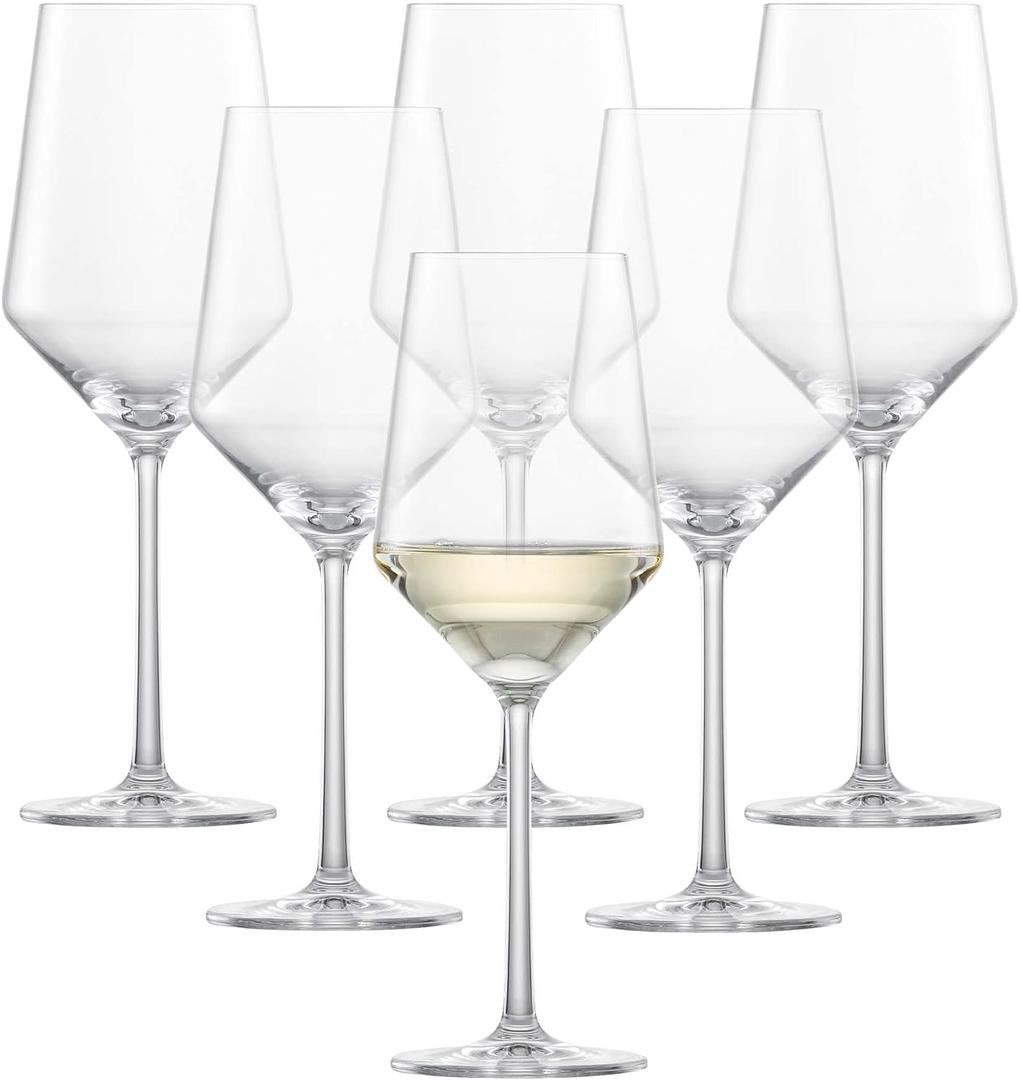 ZWIESEL GLAS Pure Sauvignon Blanc White Wine Glass (Set of 6), Graceful Wine Glasses for White Wine, Dishwasher-Safe Tritan Crystal Glasses, Made in Germany (14 Ounce), 13.8 Ounces